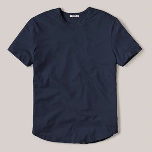 BUCK MASON PIMA CURVED HEM TEE